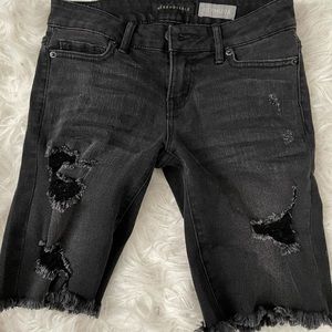 Acid Washed denim shorts